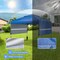 Costway 10'x17.6'Outdoor Instant Pop-up Canopy Tent Dual Half Awnings Adjust Patio Blue/White/Gray/Black/Pink